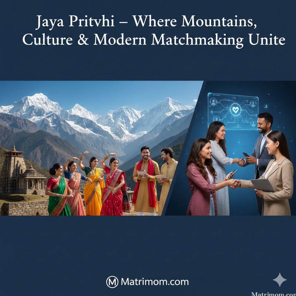 In Jaya Prithvi – Where Mountains, Culture & Modern Matchmaking Unite |  Matrimom.com